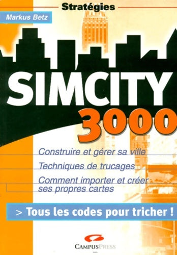 Livrenpoche : Simcity 3000 - Markus Betz - Livre