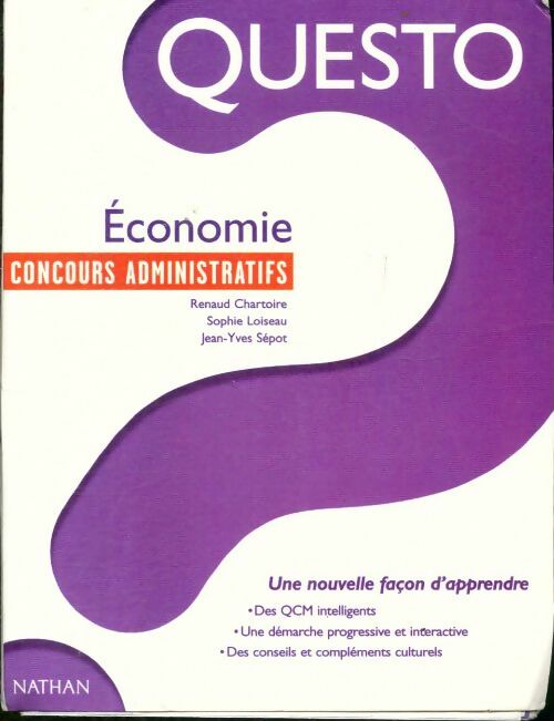 Livrenpoche : Questo. Economie. Concours administratifs - Renaud Chartoire - Livre