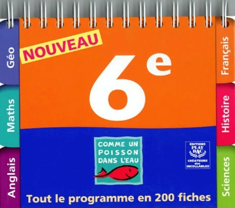 Livrenpoche : Comme un poisson dans l'eau : 6e - Collectif - Livre