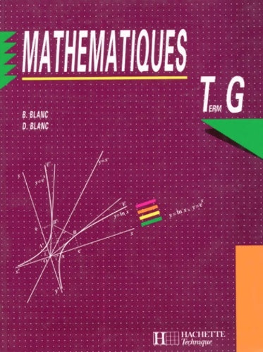 Livrenpoche : Math term g - Blanc-b+d - Livre