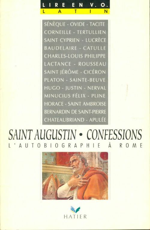 Livrenpoche : Confessions l'autobiographie à Rome - Saint Augustin - Livre