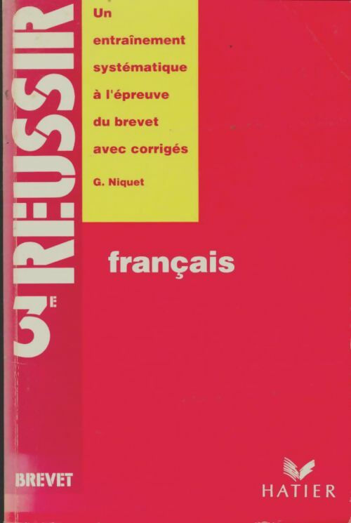 Livrenpoche : Réussir le brevet français - V-A Plancke - Livre