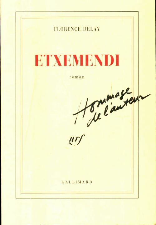 Livrenpoche : Etxemendi - Florence Delay - Livre