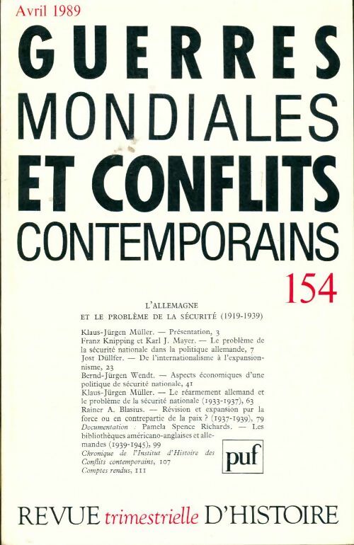 Livrenpoche : Gmcc 1989 n°154 : 154 - Collectif - Livre