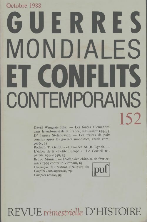 Livrenpoche : Gmcc 1988 n°152 : 152 - Collectif - Livre