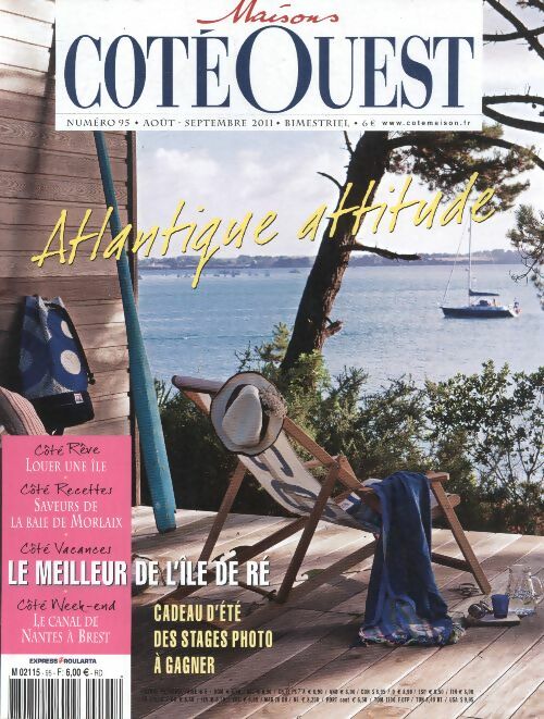 Livrenpoche : Maisons coté Ouest n°95 : Atlantique attitude - Collectif - Livre