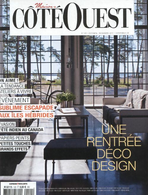 Livrenpoche : Maisons coté Ouest n°102 : une rentrée déco design - Collectif - Livre