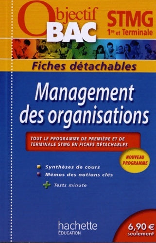 Livrenpoche : Management des organisations 1ère et Terminale STMG - Jean-bernard Ducrou - Livre