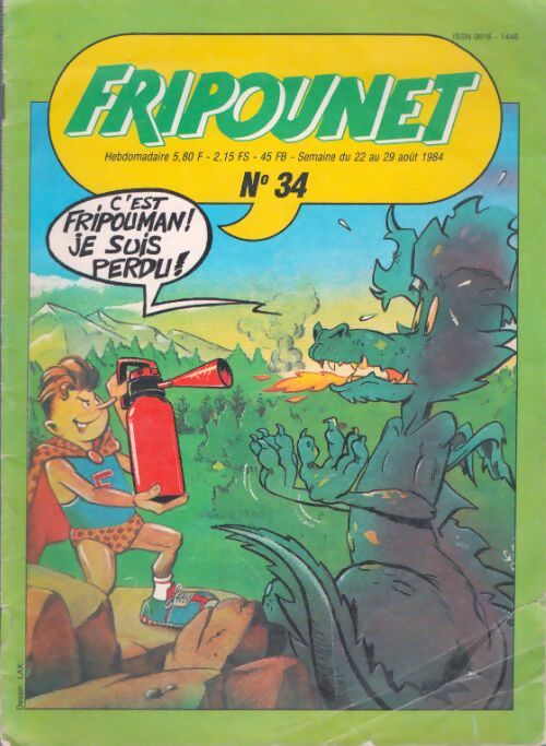 Livrenpoche : Fripounet 1984 n°34 - Collectif - Livre