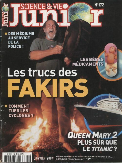Livrenpoche : Science & vie junior n°172 : les trucs des fakirs - Collectif - Livre