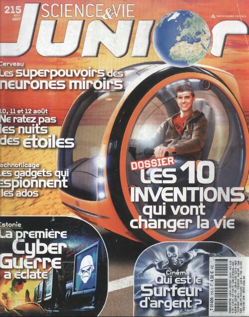 Livrenpoche : Science & vie junior n°215 : les 10 inventions qui vont changer la vie - Collectif - Livre