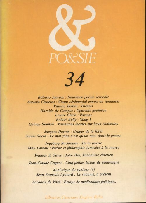 Livrenpoche : Po&sie n°34 - Collectif - Livre