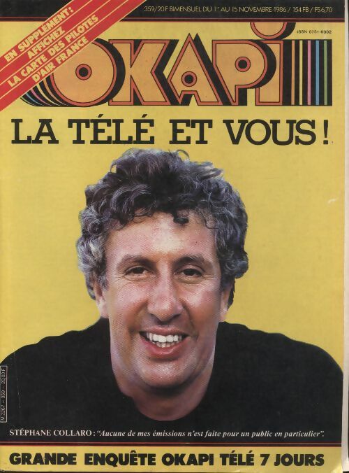 Livrenpoche : Okapi n°359 : la télé et vous - Collectif - Livre