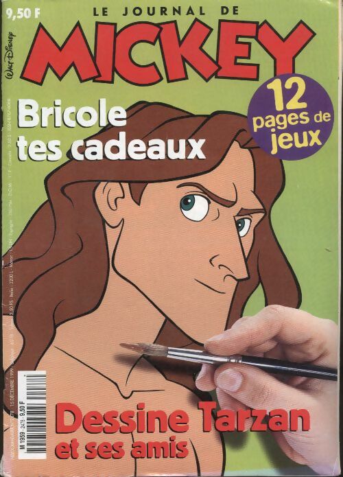 Livrenpoche : Le journal de Mickey n°2478 : Dessine Tarzan et ses amis - Collectif - Livre