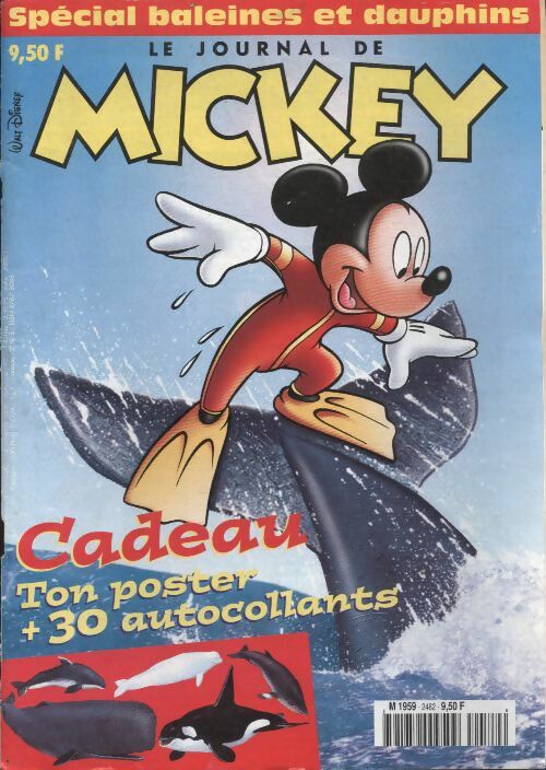 Livrenpoche : Le journal de Mickey n°2482 : Spécial baleines et dauphins - Collectif - Livre