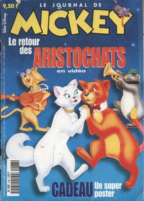 Livrenpoche : Le journal de Mickey n°2488 : le retour des Aristochats en vidéo - Collectif - Livre