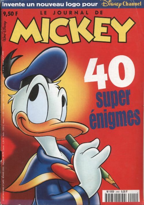 Livrenpoche : Le journal de Mickey n°2490 : 40 super énigmes - Collectif - Livre