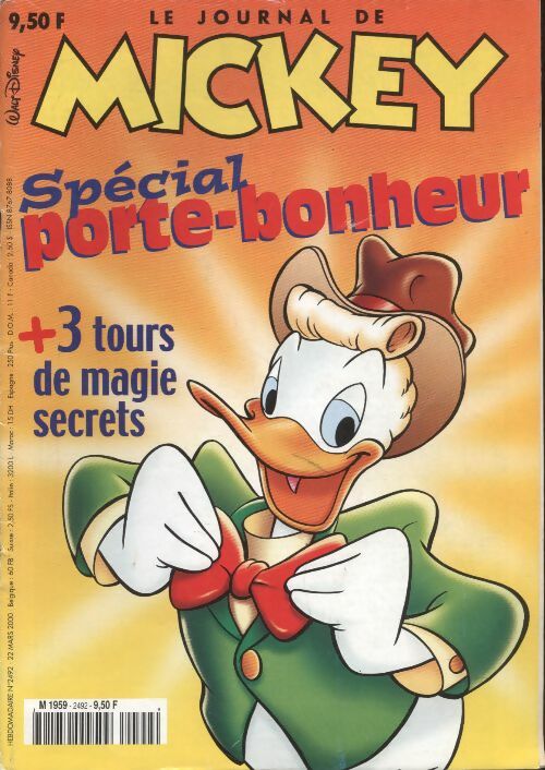 Livrenpoche : Le journal de Mickey n°2492 : Spécial porte-bonheur - Collectif - Livre