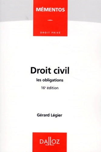 Livrenpoche : Mémentos dalloz. Série droit privé - Gérard Légier - Livre