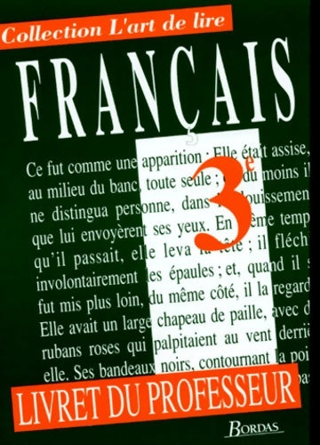 Livrenpoche : Français : 3e. Livret du professeur - Colmez - Livre