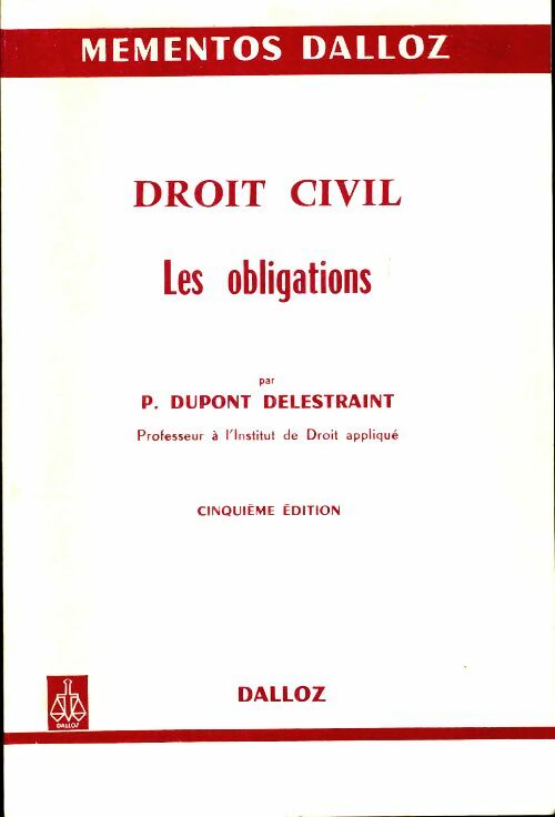 Livrenpoche : Droit civil - Pierre Dupont Delestraint - Livre