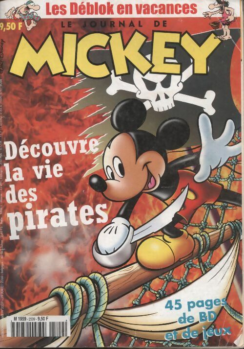 Livrenpoche : Le journal de Mickey n°2509 : découvre la vie des pirates - Collectif - Livre