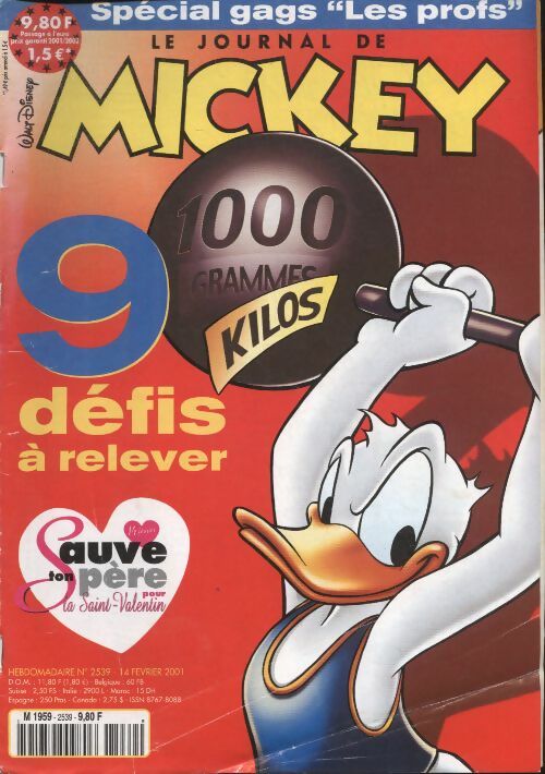 Livrenpoche : Le journal de Mickey n°2539 : 9 défis à relever - Collectif - Livre