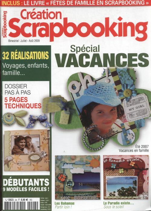 Livrenpoche : Création scrapbooking n°24 : spécial vacances - Collectif - Livre