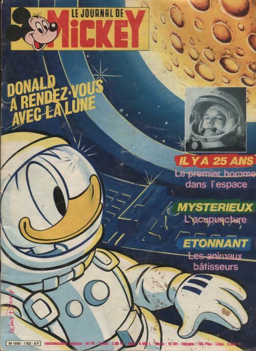Livrenpoche : Le journal de Mickey n°1763 : Donald a rendez-vous avec la Lune - Collectif - Livre