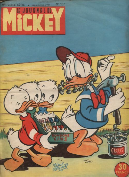 Livrenpoche : Le journal de Mickey n°107 - Collectif - Livre