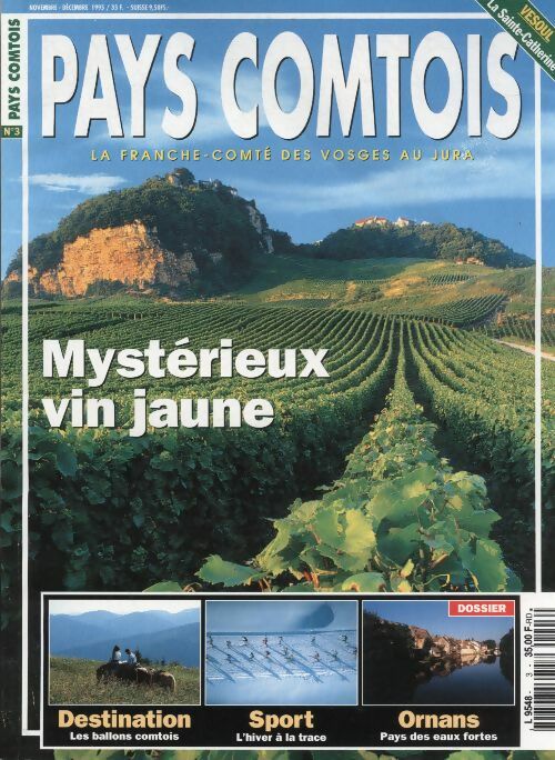 Livrenpoche : Pays Comtois n°3 : mystérieux vin jaune - Collectif - Livre
