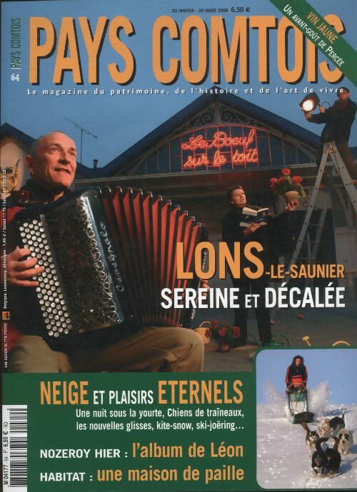 Livrenpoche : Pays Comtois n°64 : Lons-le-Saunier sereine et décalée - Collectif - Livre