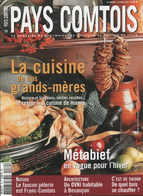 Livrenpoche : Pays Comtois n°70 : la cuisine de nos grands-mères - Collectif - Livre