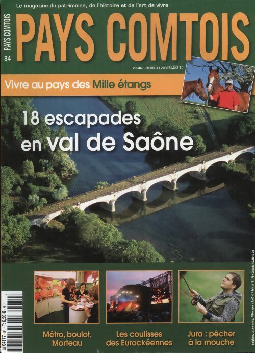 Livrenpoche : Pays Comtois n°84 : 18 escapades en val de Saône - Collectif - Livre