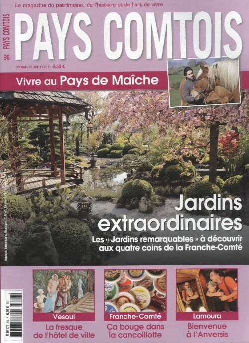 Livrenpoche : Pays Comtois n°96 : jardins extraordinaires - Collectif - Livre