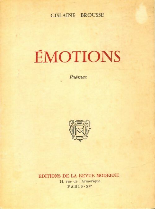 Livrenpoche : Émotions - Gislaine Brousse - Livre