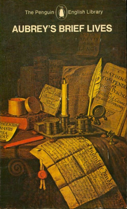Livrenpoche : Aubrey's brief lives - John Aubrey - Livre
