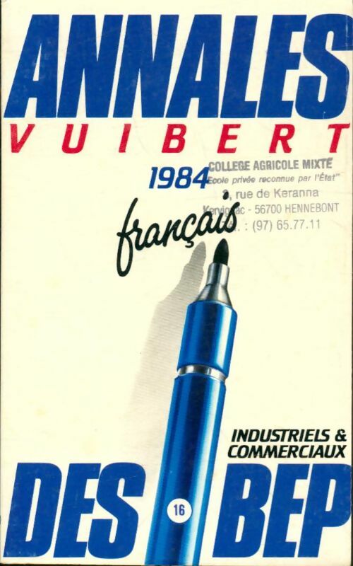 Livrenpoche : Français BEP 1984 - Collectif - Livre