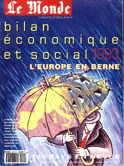 Livrenpoche : Le Monde. Bilan économique et social 1992 - Collectif - Livre