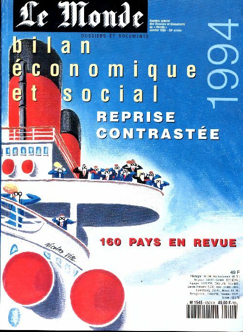 Livrenpoche : Le Monde. L'année économique et sociale 1994 : Reprise contrastée - Collectif - Livre