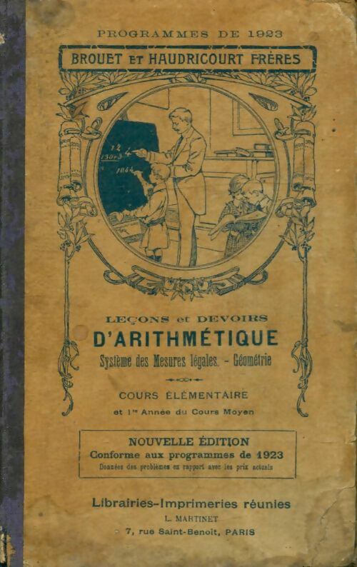 Livrenpoche : Leçns et devoirs d'arithmétique : Système des mesures légales, géométrie - F. Haudricourt - Livre