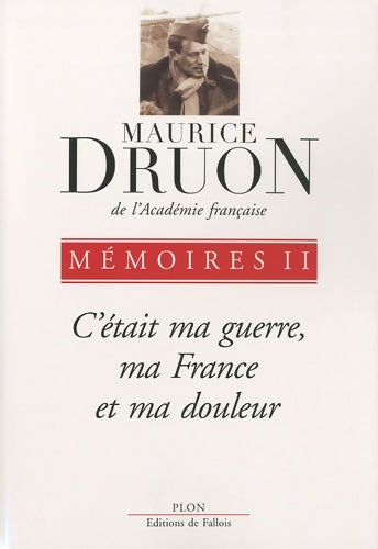 Livrenpoche : Mémoires (2) - Maurice Druon - Livre