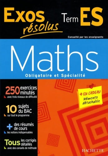 Livrenpoche : Exos résolus - maths term es : Maths term es - Danielle Kieken - Livre