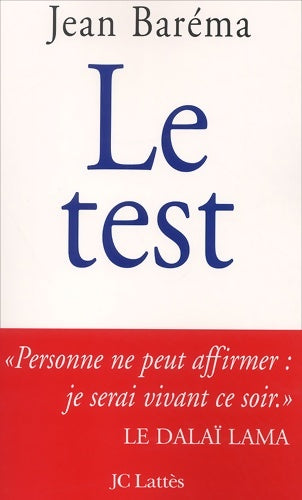 Livrenpoche : Le test - Jean Baréma - Livre