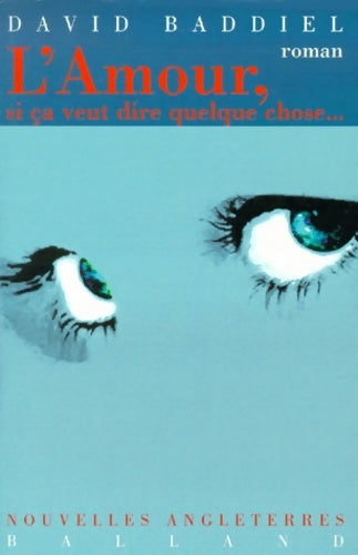 Livrenpoche : L'amour si ça veut dire quelque chose - David Baddiel - Livre