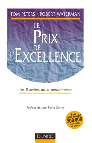 Livrenpoche : Le prix de l'excellence - Tom Peters - Livre