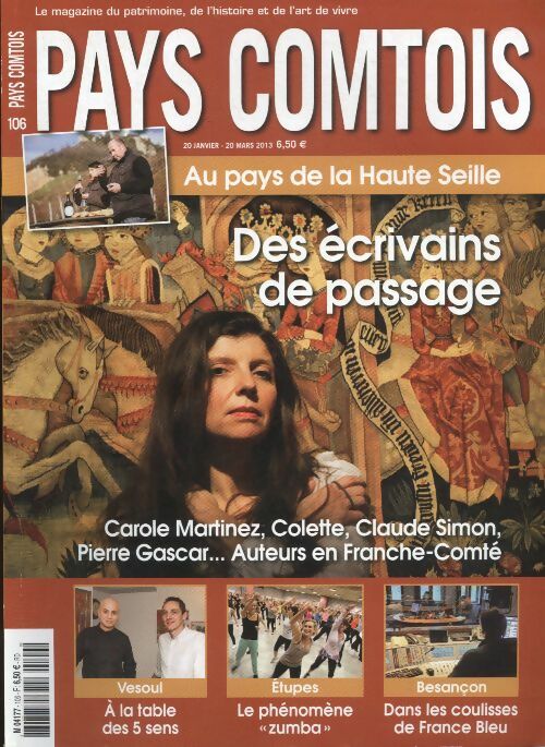 Livrenpoche : Pays Comtois n°106 : des écrivains de passages - Collectif - Livre