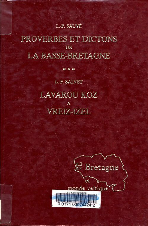 Livrenpoche : Proverbes et dictions de la Basse-Bretagne Tome III - Léopold-François Sauvé - Livre
