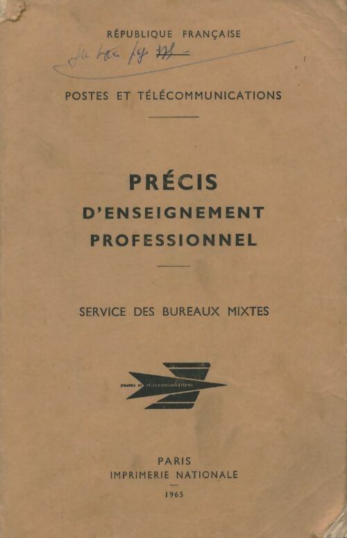 Précis d'enseignement professionnel - Collectif -  Imprimerie Nationale GF - Livre