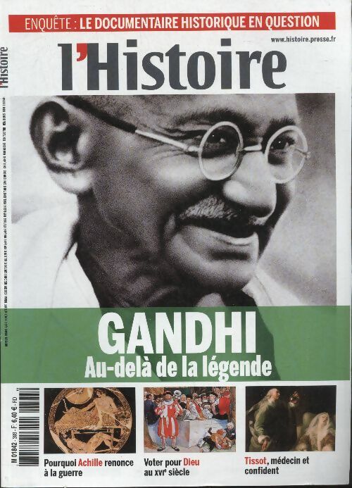 Livrenpoche : L'histoire n°393 : Gandhi, au-delà de la légende - Collectif - Livre